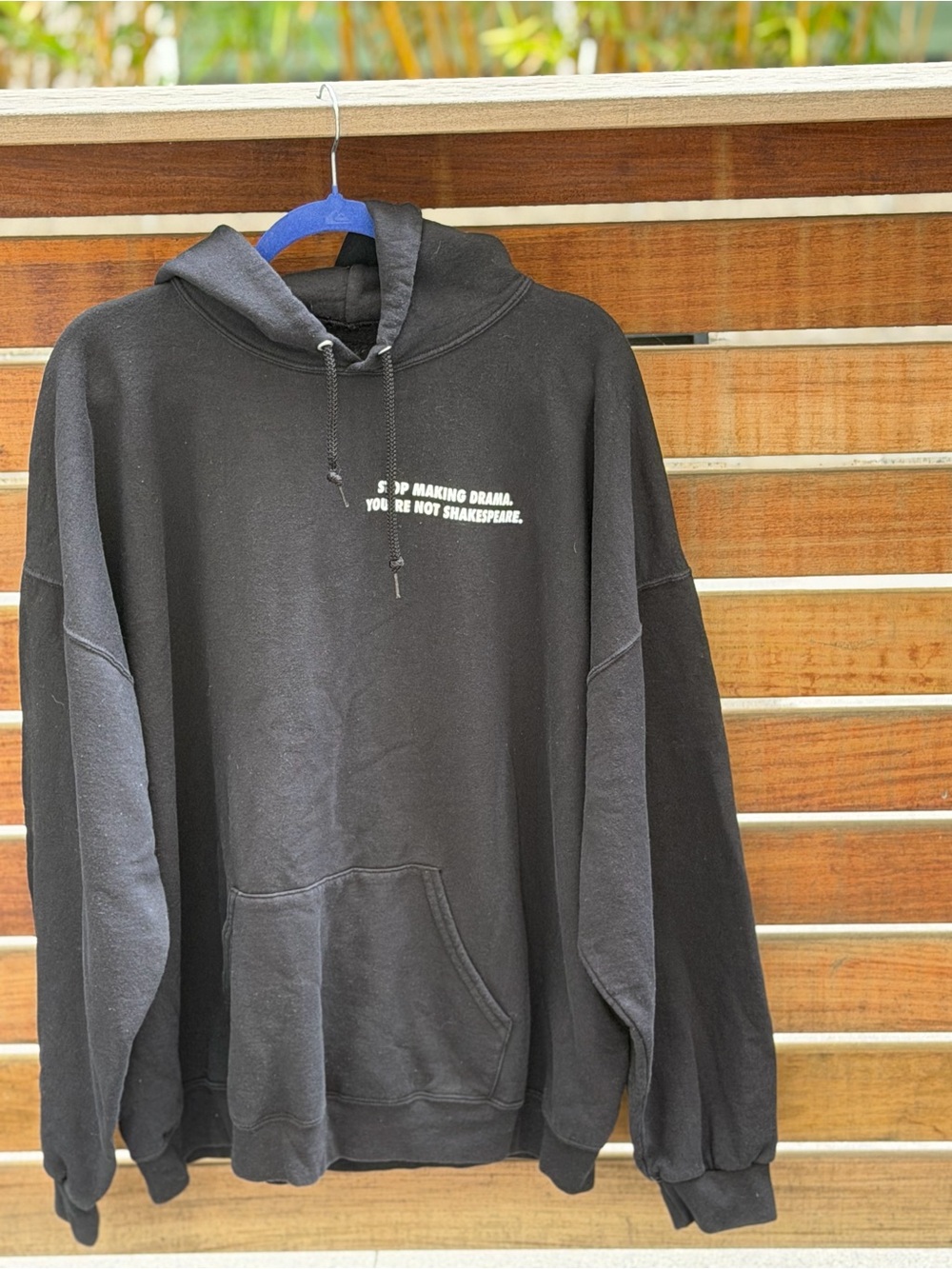 Assholes Live Forever “Stop Making Drama” Hoodie Black Size XXL